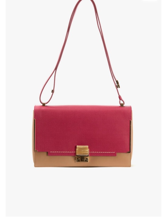 Lanvin Handbags - Lanvin Pink and Tan Shoulder Crossbody with Gold Hardware